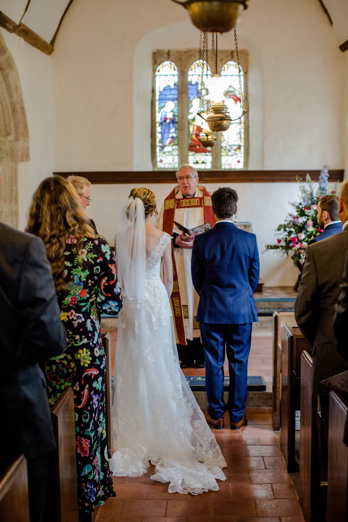 15 A Ronald Joyce gown for a romantic English country wedding in Devon