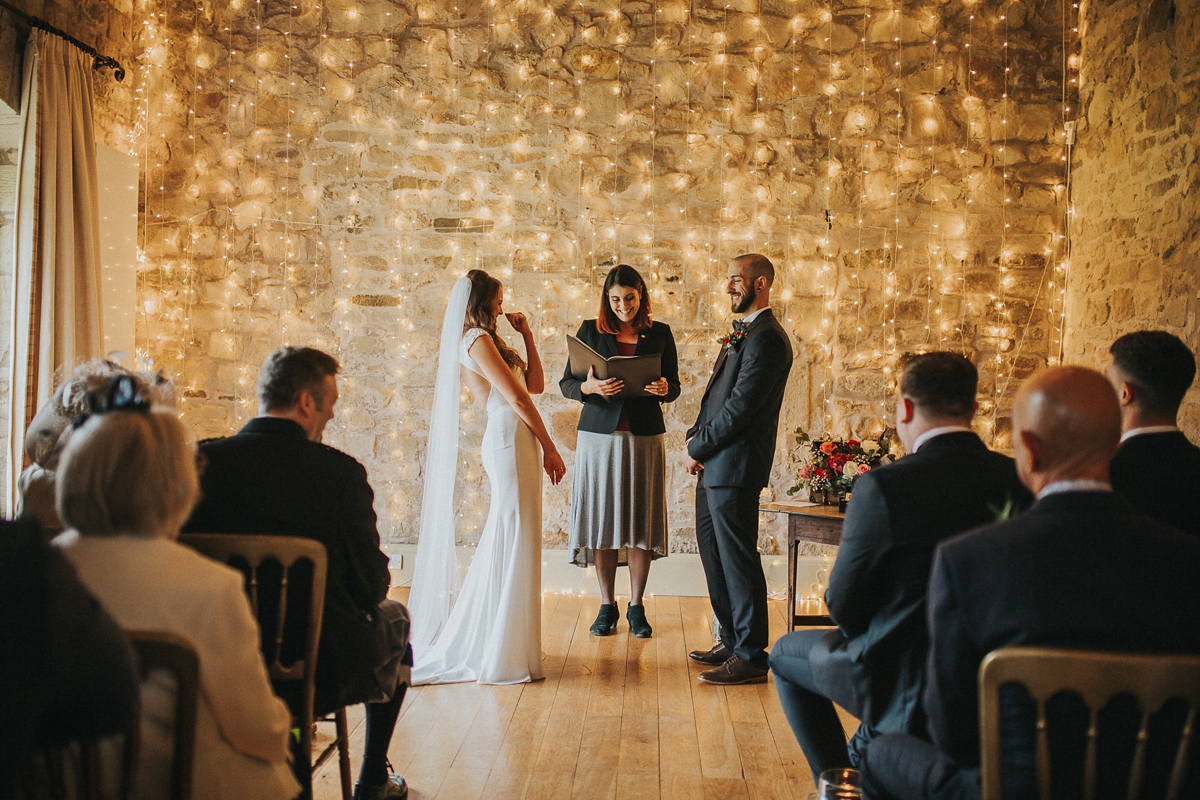 15 A backless St Patrick gown for a rustic and modern Scottish wedding