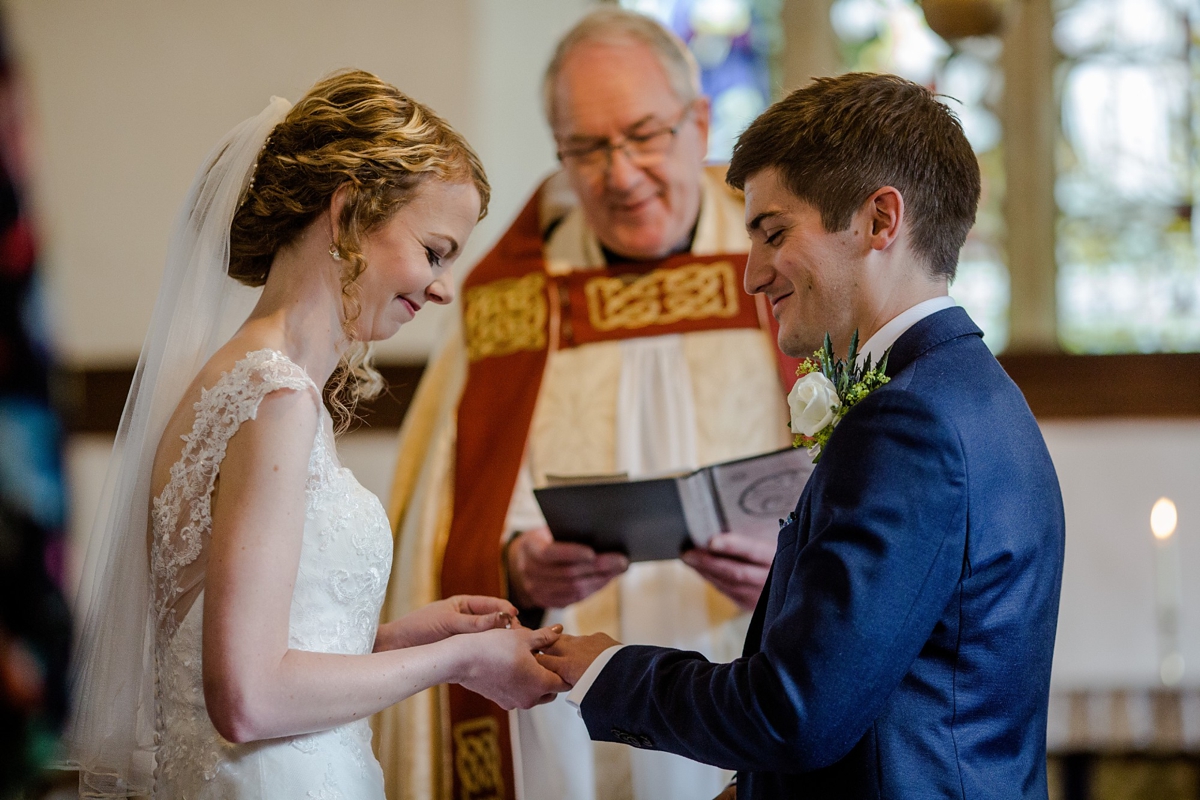 16 A Ronald Joyce gown for a romantic English country wedding in Devon