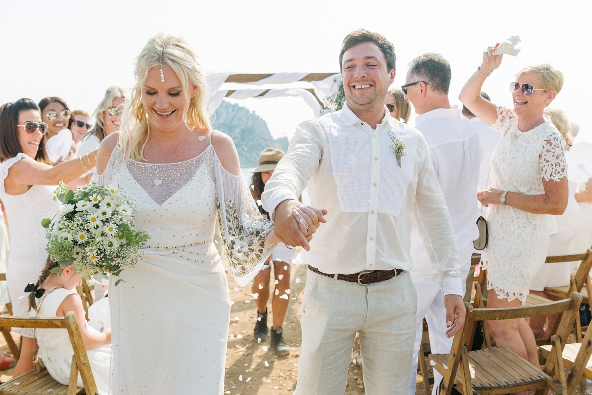 18 A Rue de Seine gown for a magical mountain top wedding in Ibiza