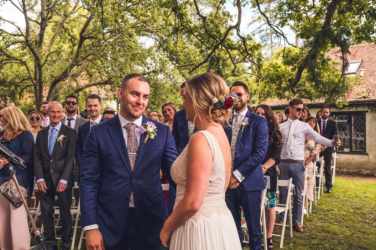 18 An Inbal Raviv dress for a fun outdoor wedding full of jewel colours