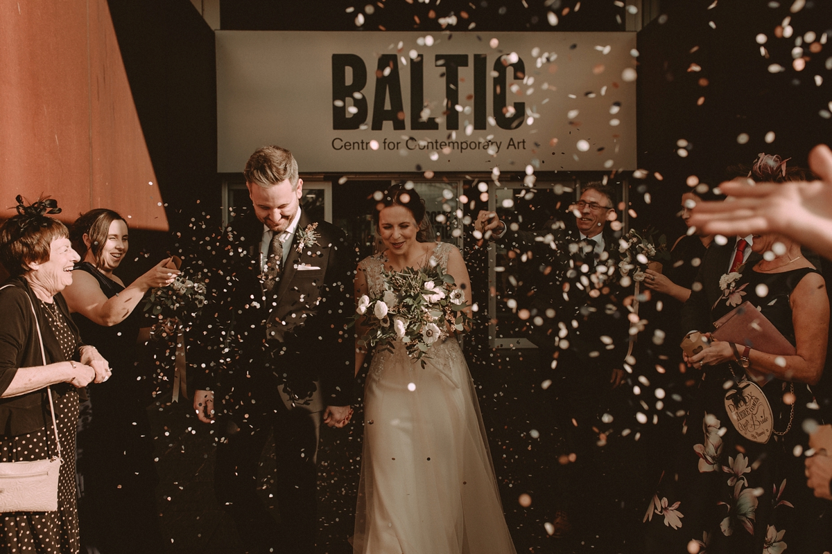 19 A Maggie Sottero gown for a Baltic Contemporary Art Gallery wedding in Gateshead