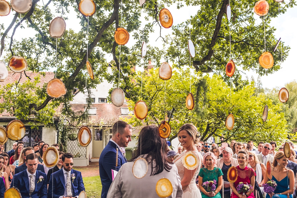 19 An Inbal Raviv dress for a fun outdoor wedding full of jewel colours