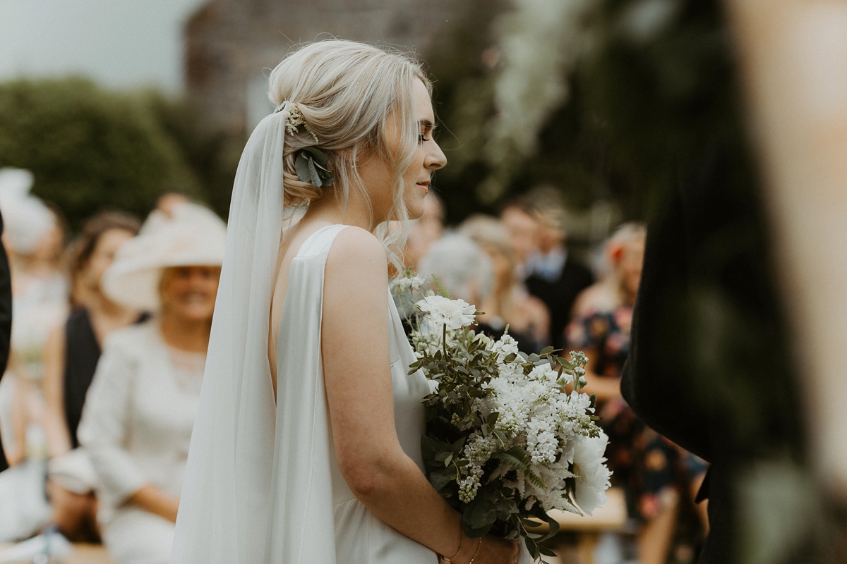 20 A Houghton NYC gown for bohemian inspired wedding on a farm