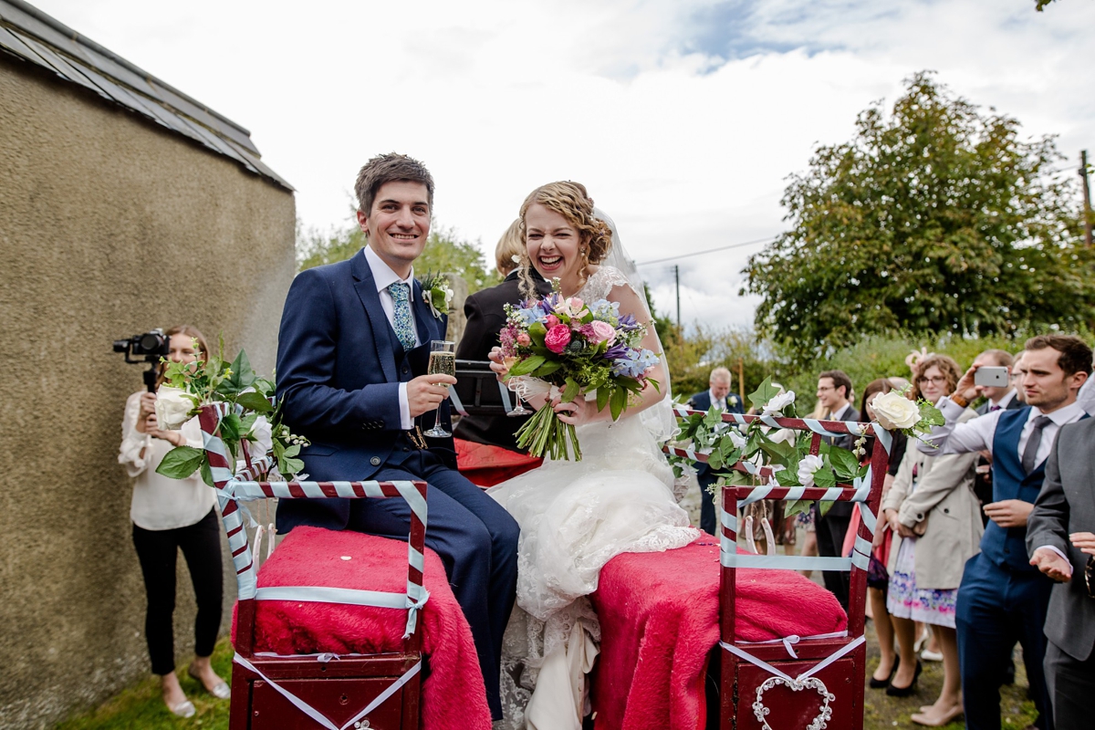 20 A Ronald Joyce gown for a romantic English country wedding in Devon