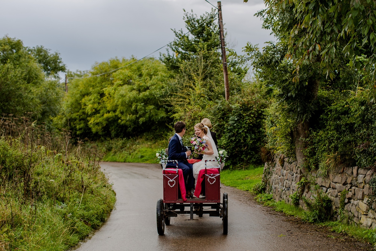 21 A Ronald Joyce gown for a romantic English country wedding in Devon