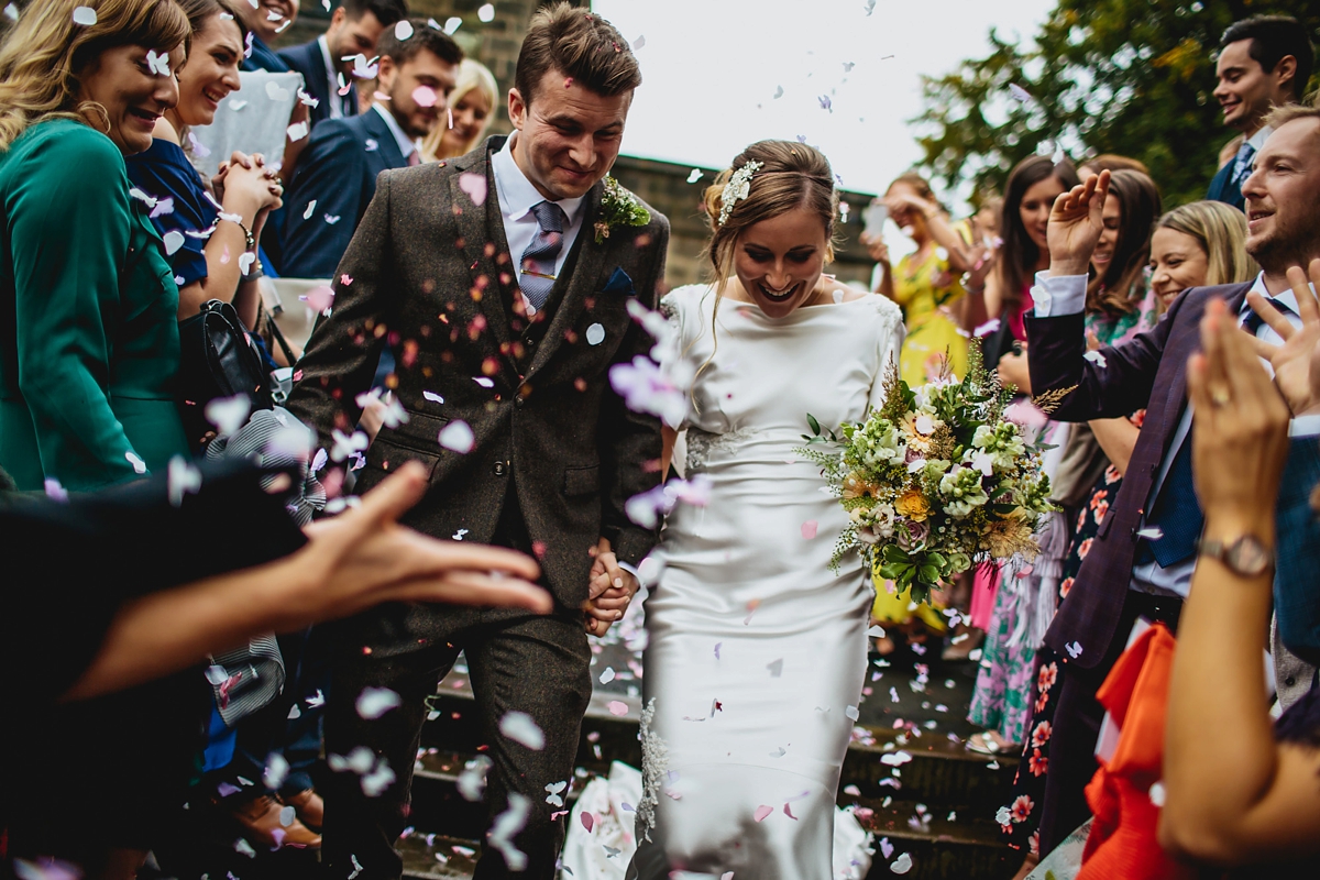 22 A 1930s inspired dress for a local wedding with an elegant industrial twist