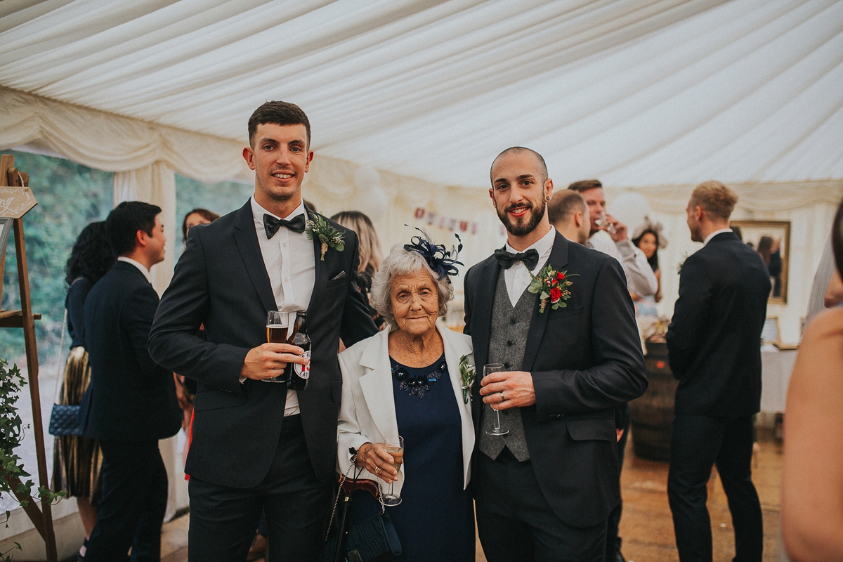 22 A backless St Patrick gown for a rustic and modern Scottish wedding