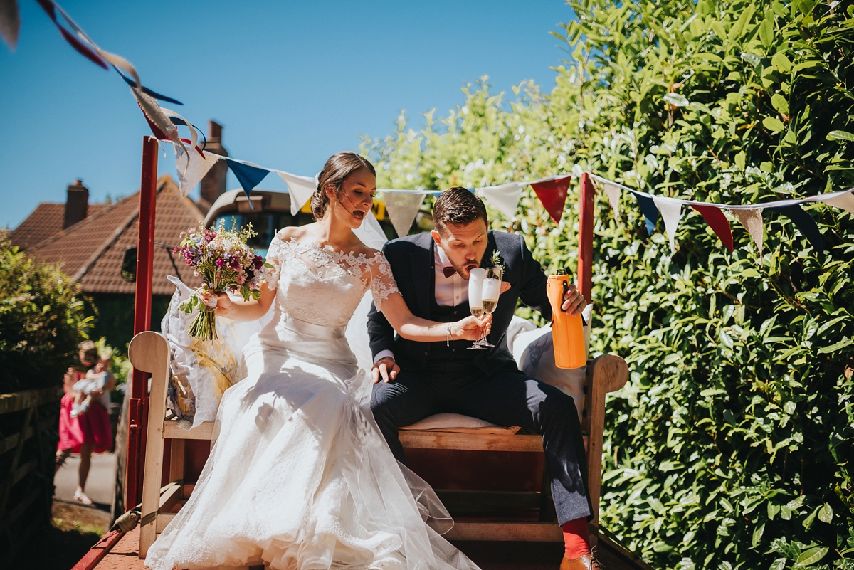 23 A Sassi Holford gown for a festival style tipi wedding