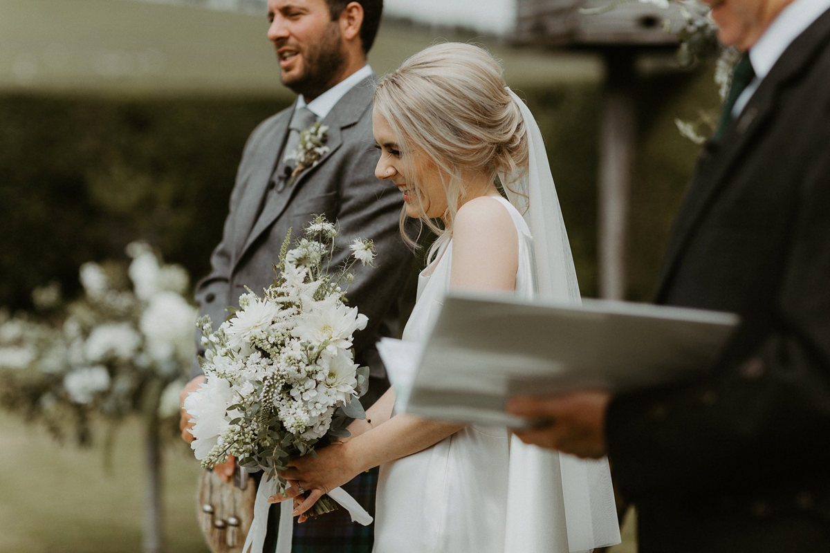 24 A Houghton NYC gown for bohemian inspired wedding on a farm