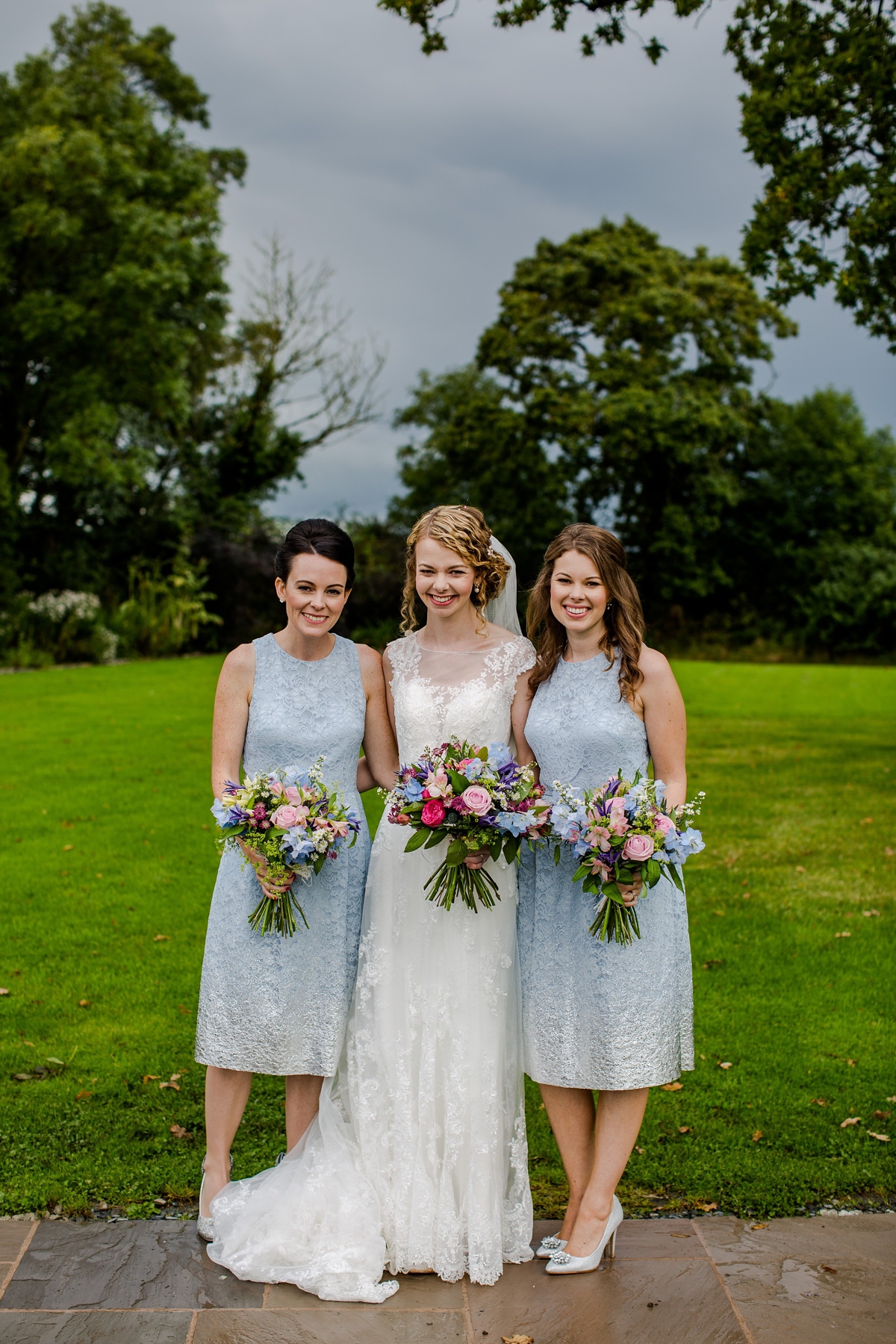 24 A Ronald Joyce gown for a romantic English country wedding in Devon
