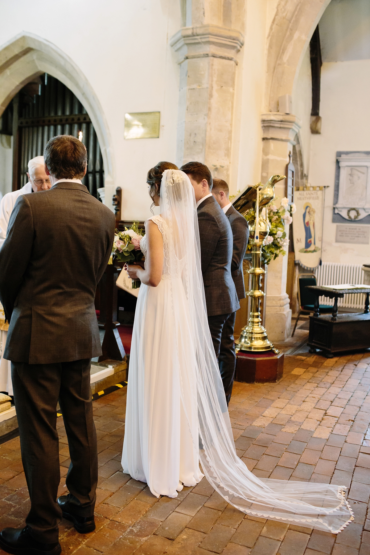 25 A Flora wedding dress for a family wedding in the countryside