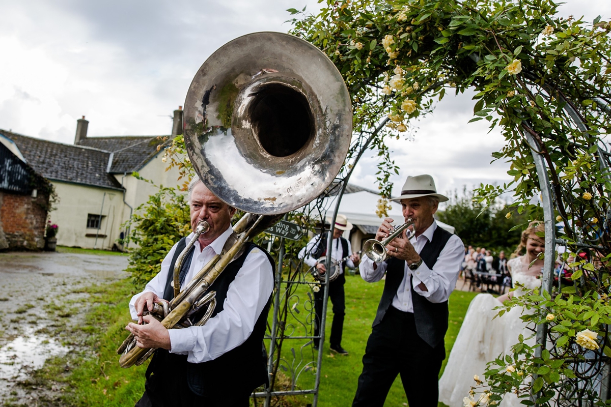 25 A Ronald Joyce gown for a romantic English country wedding in Devon