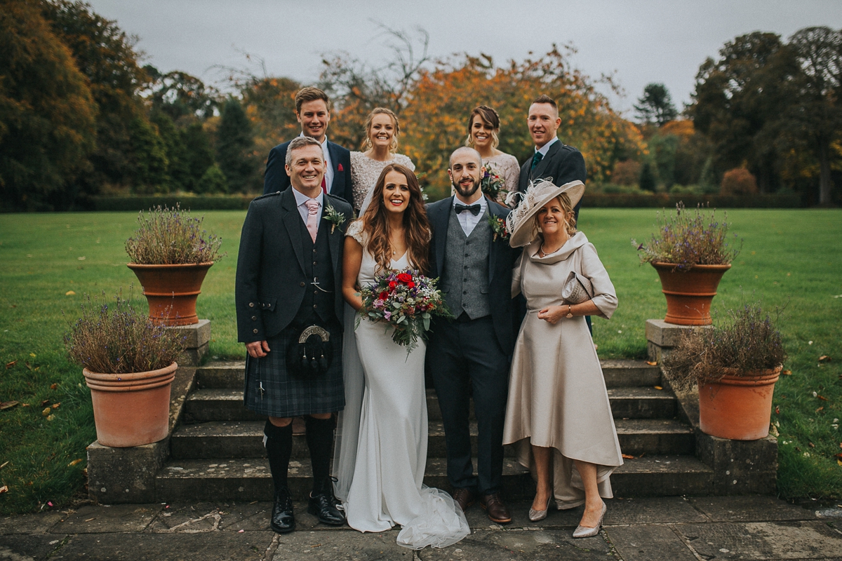 25 A backless St Patrick gown for a rustic and modern Scottish wedding