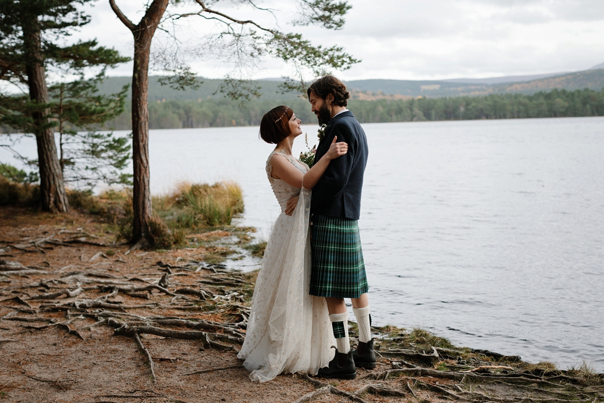 26 A Humanist handfasting wedding in the Woods Dell of Abernethy Inverness Scotland