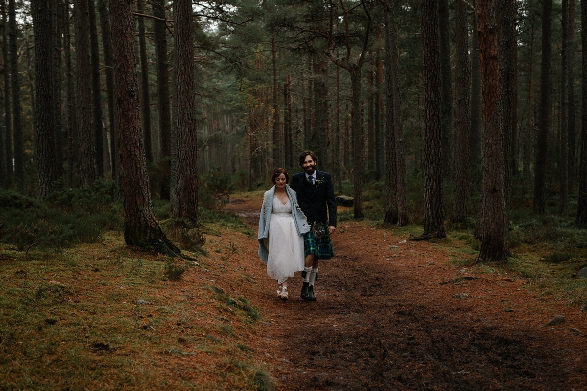 32 A Humanist handfasting wedding in the Woods Dell of Abernethy Inverness Scotland