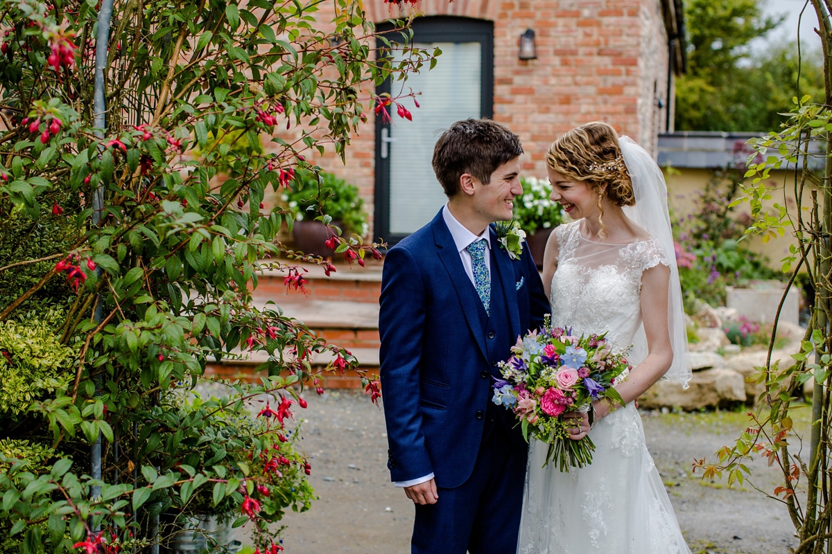 35 A Ronald Joyce gown for a romantic English country wedding in Devon