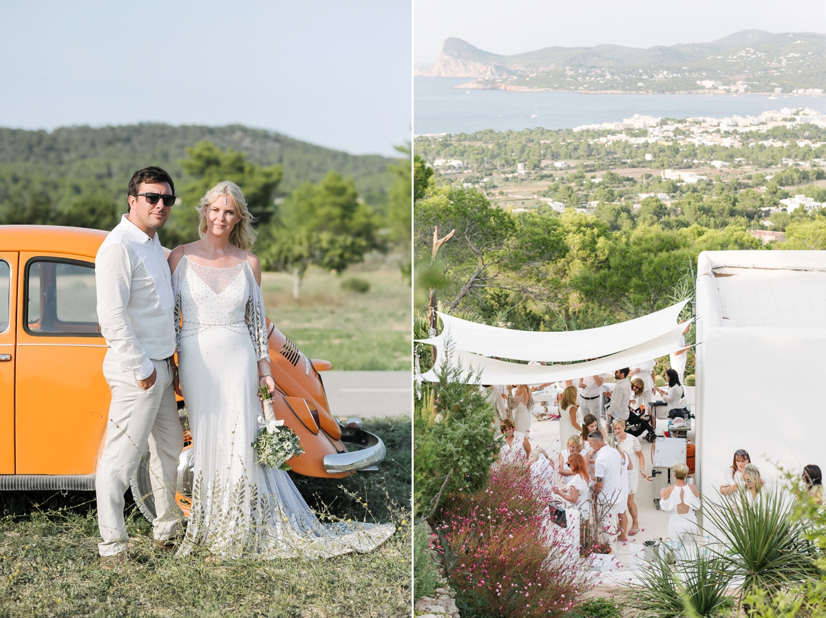 35 A Rue de Seine gown for a magical mountain top wedding in Ibiza