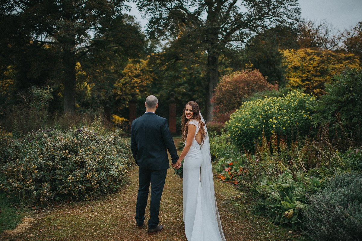 35 A backless St Patrick gown for a rustic and modern Scottish wedding