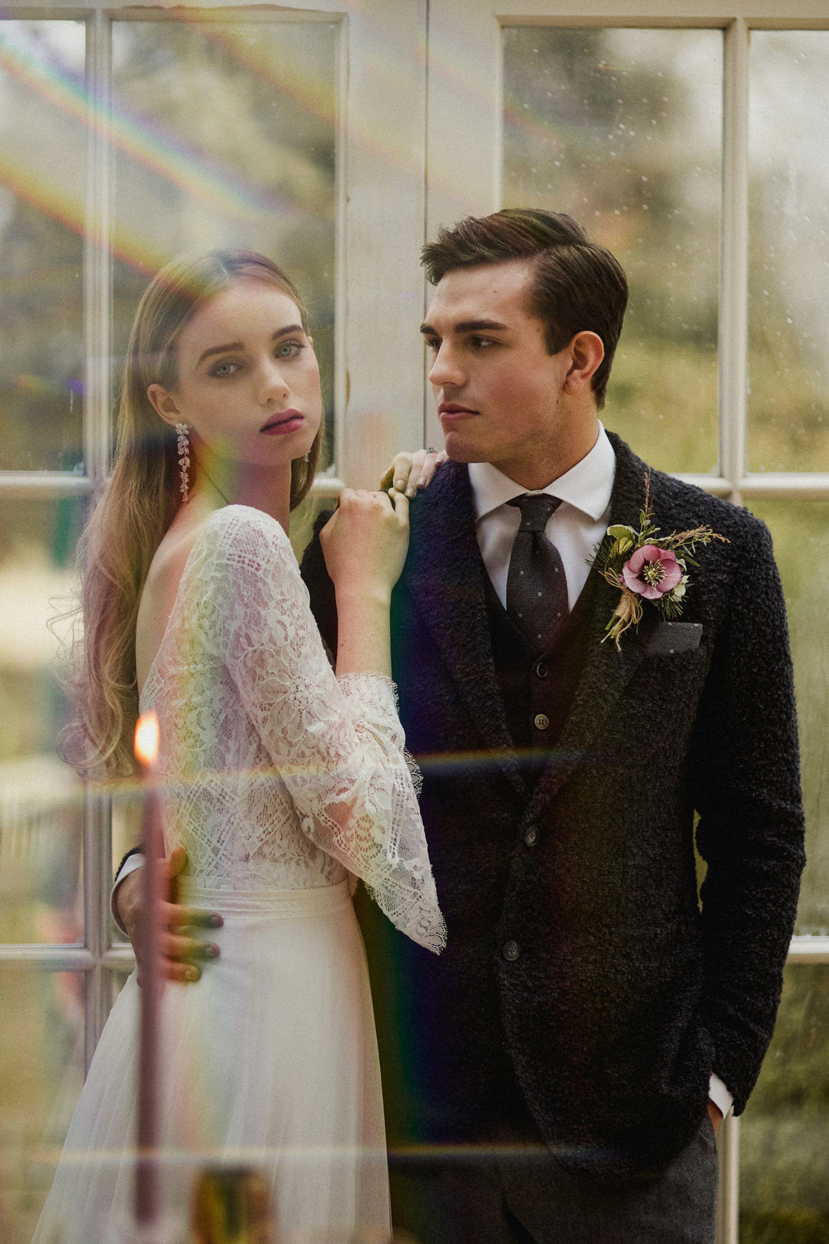35 Peaky Blinders inspired wedding shoot featuring Jesus Peiro gowns