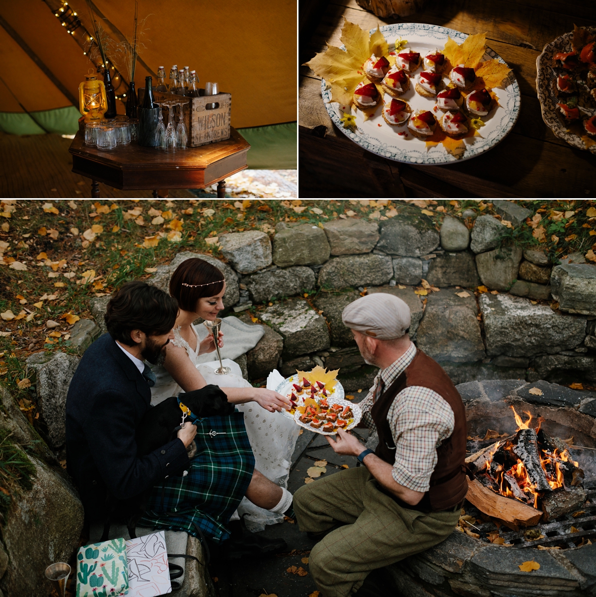 36 A Humanist handfasting wedding in the Woods Dell of Abernethy Inverness Scotland