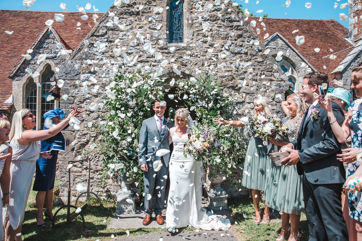 38 A Tara Keely dress for a beautiful wedding at Warborne Farm in the New Forest