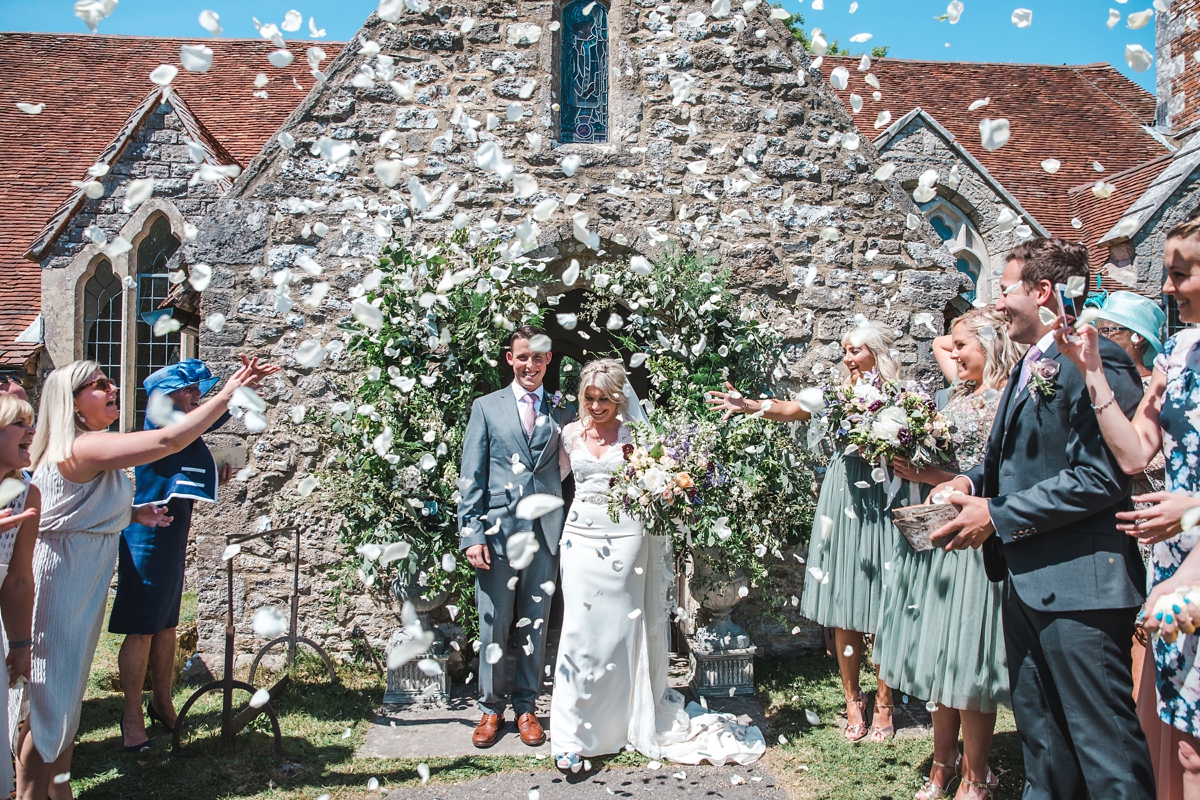 38 A Tara Keely dress for a beautiful wedding at Warborne Farm in the New Forest