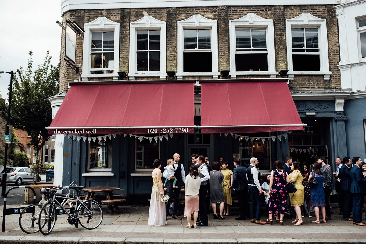 41 A Giambattista Valli dress for a multicultural and Japanese influenced London pub wedding