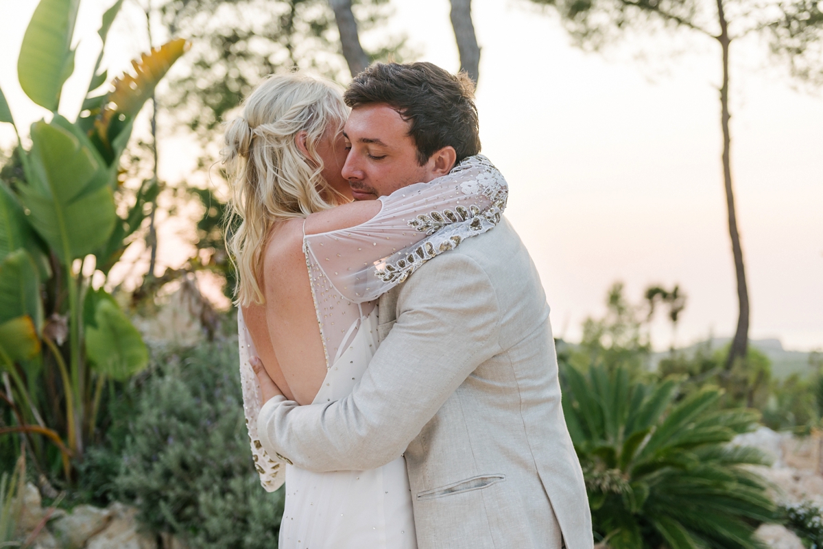 42 A Rue de Seine gown for a magical mountain top wedding in Ibiza