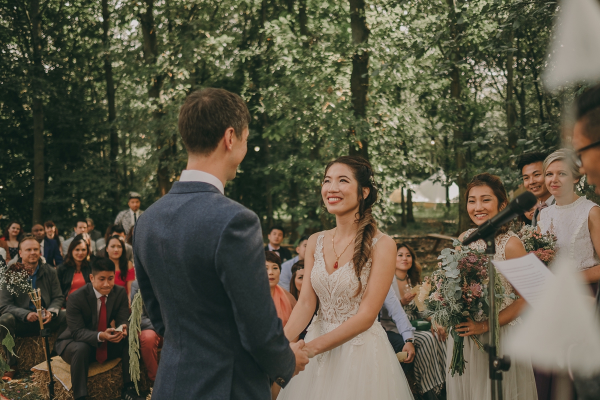 42 A festival inspired woodland wedding