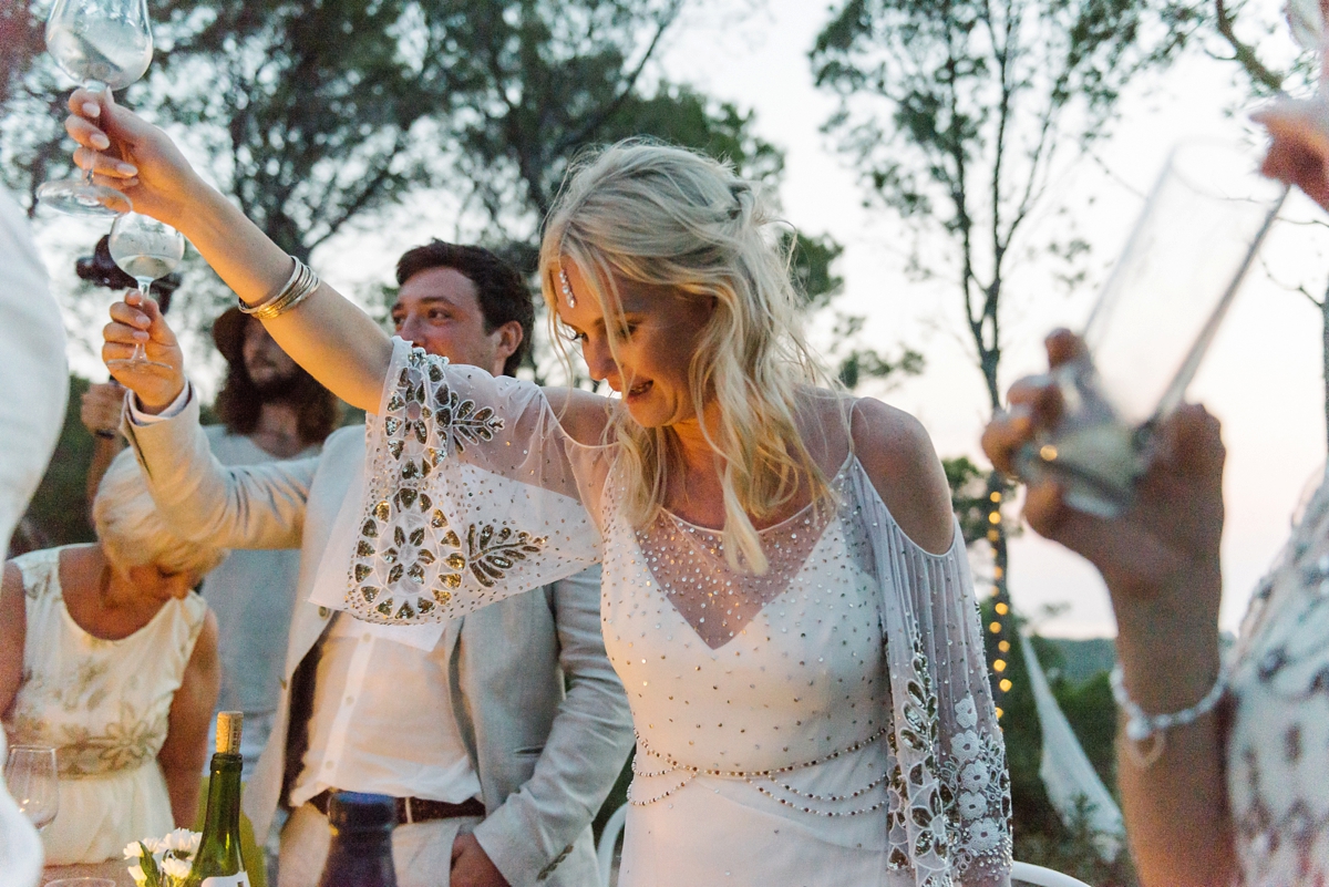 44 A Rue de Seine gown for a magical mountain top wedding in Ibiza