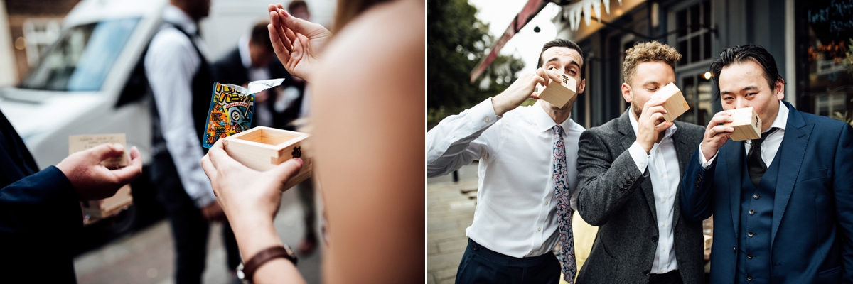 46 A Giambattista Valli dress for a multicultural and Japanese influenced London pub wedding