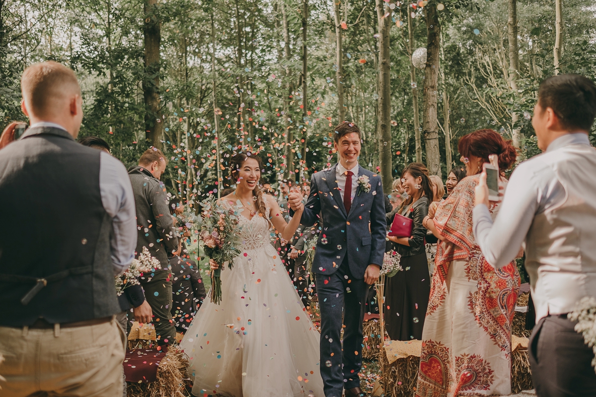 46 A festival inspired woodland wedding