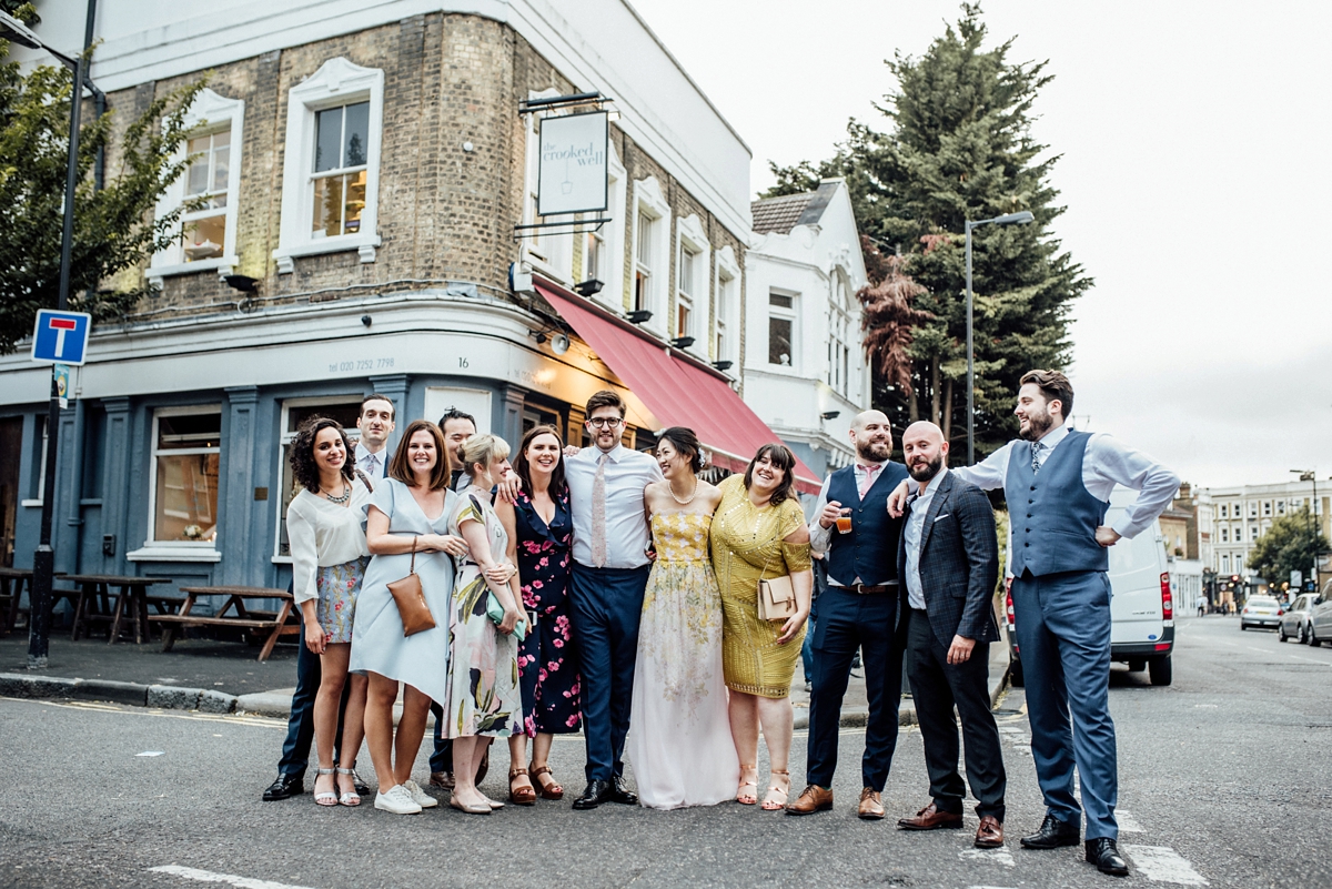 48 A Giambattista Valli dress for a multicultural and Japanese influenced London pub wedding