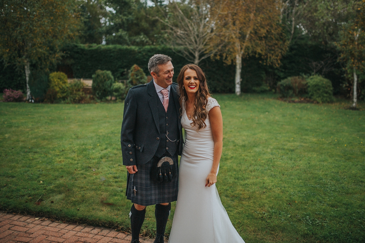 5 A backless St Patrick gown for a rustic and modern Scottish wedding