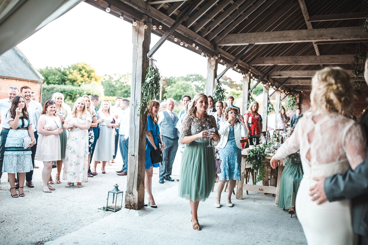 58 A Tara Keely dress for a beautiful wedding at Warborne Farm in the New Forest