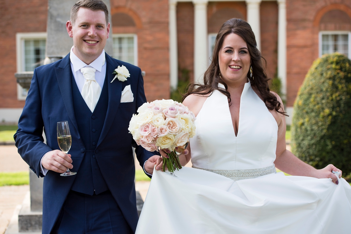 Lisa was supported in finding her perfect dress by the team at Miss Bush Bridal. She wore a Jesus Peiro gown - Images by Carey Sheffield