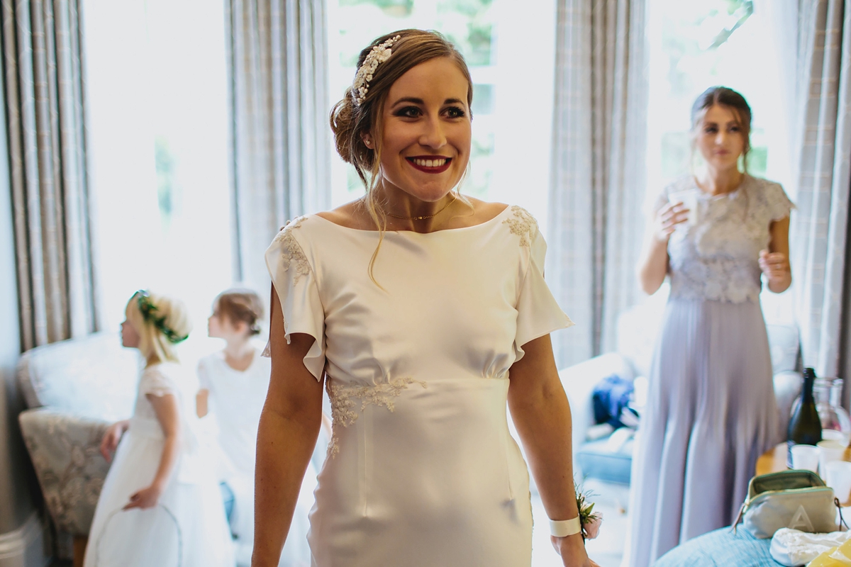 7 A 1930s inspired dress for a local wedding with an elegant industrial twist