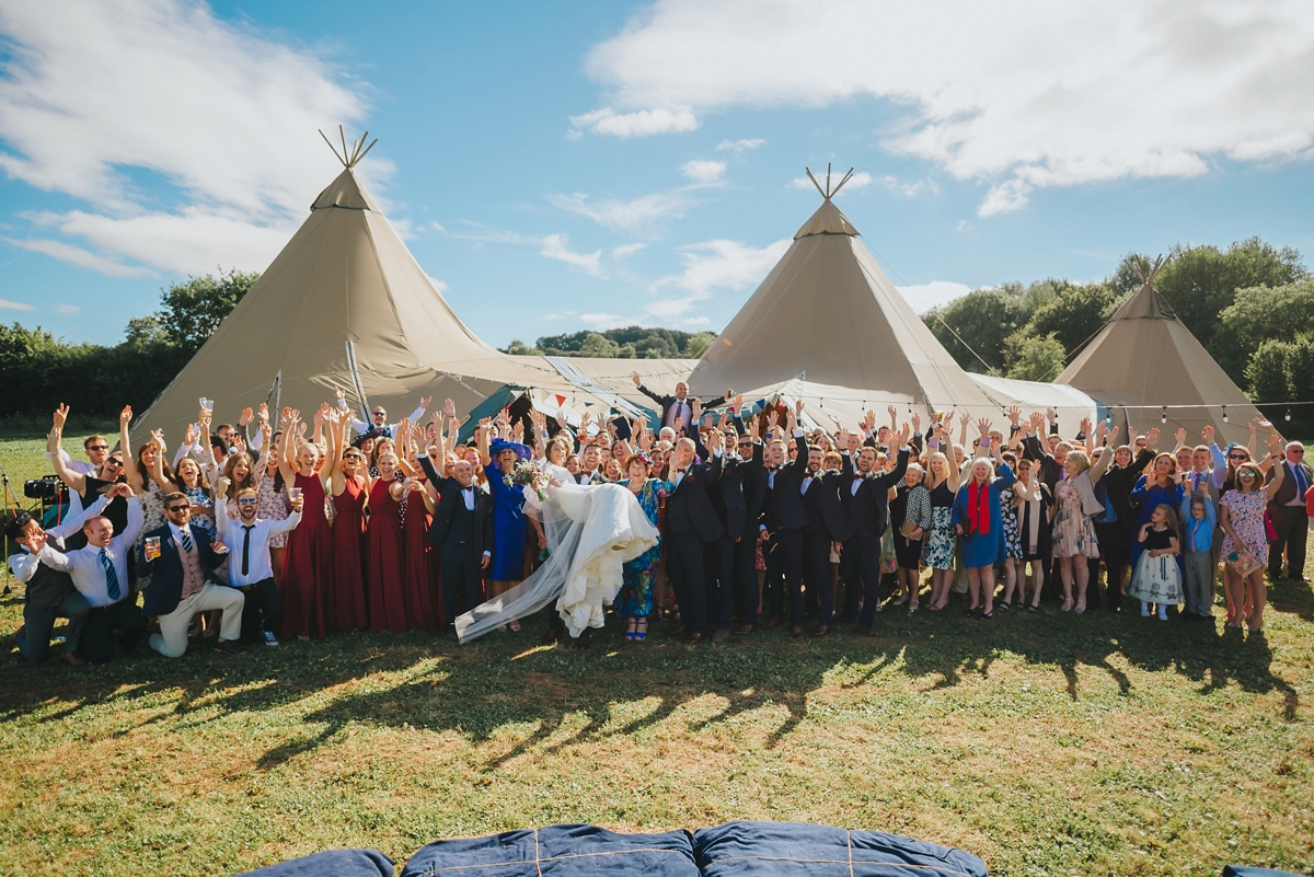 7 A Sassi Holford gown for a festival style tipi wedding