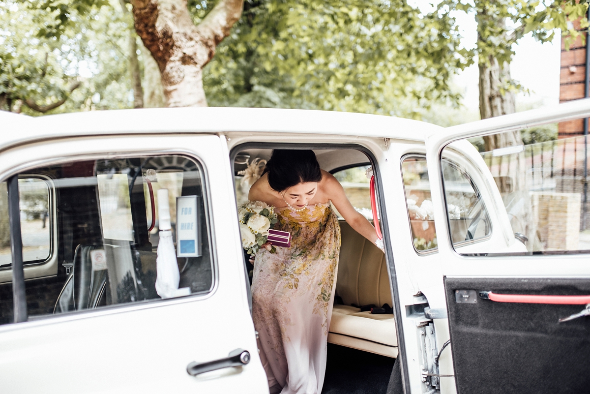 9 A Giambattista Valli dress for a multicultural and Japanese influenced London pub wedding