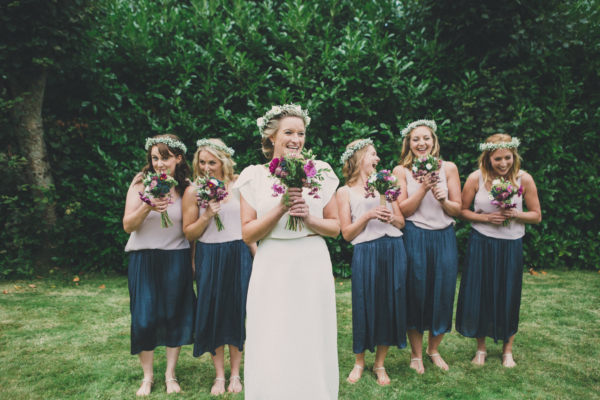 Ailsa Munro Silk Bridal Separates for a Charming Somerset Country Wedding