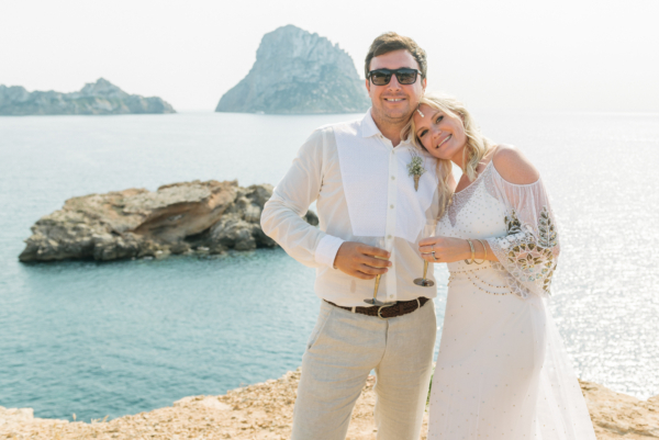 A Rue De Seine Gown For A Magical Wedding Atop A Natural Beauty Spot in Ibiza