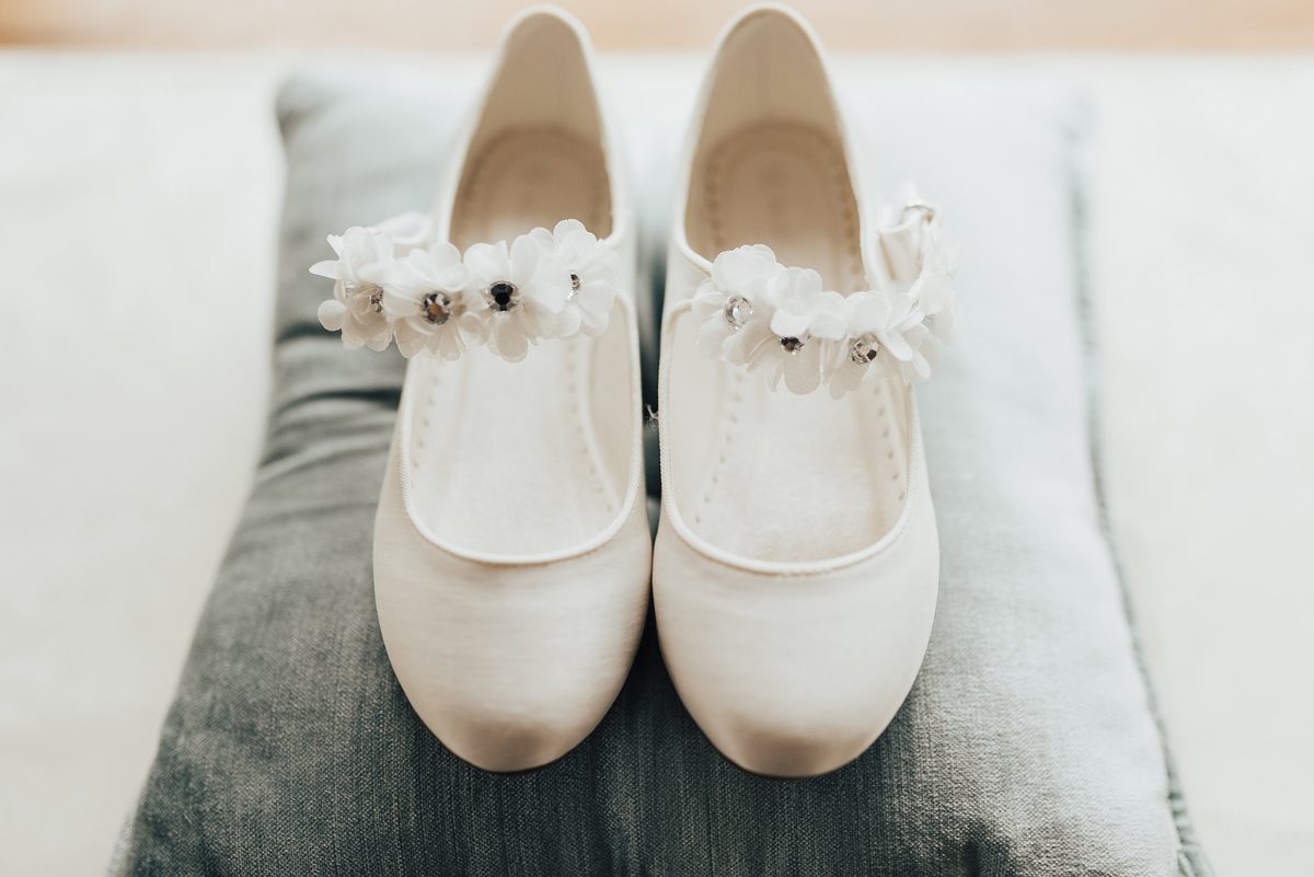 1 Something Blue wedding and bridal inspiration with a handpainted leather jacket