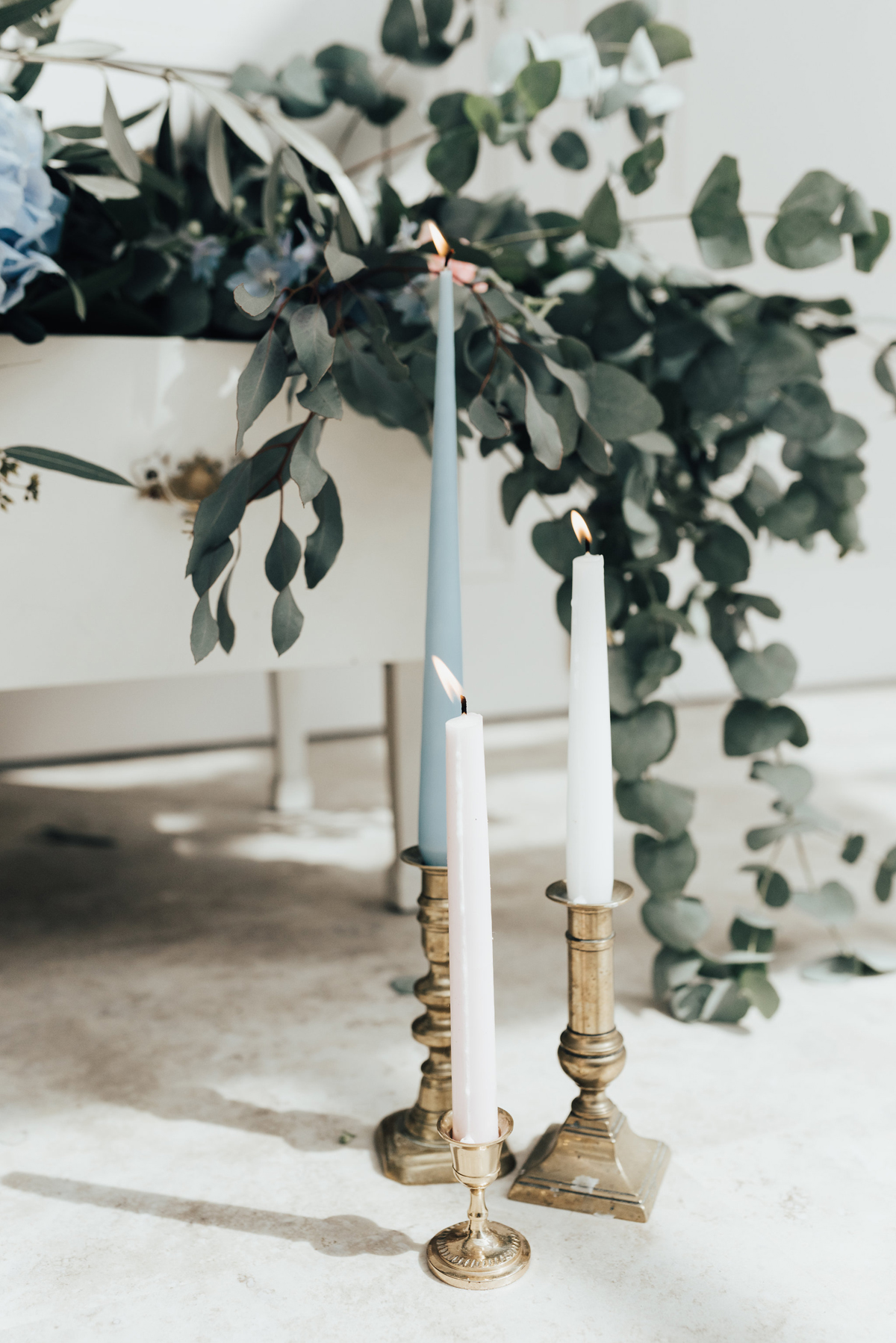 10 Something Blue wedding and bridal inspiration with a handpainted leather jacket