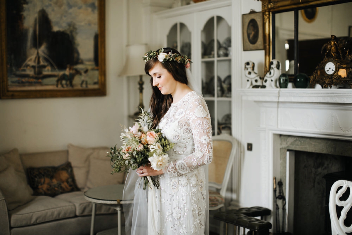 11 A bohemian and botanical inspired wedding with a Needle and Thread dress