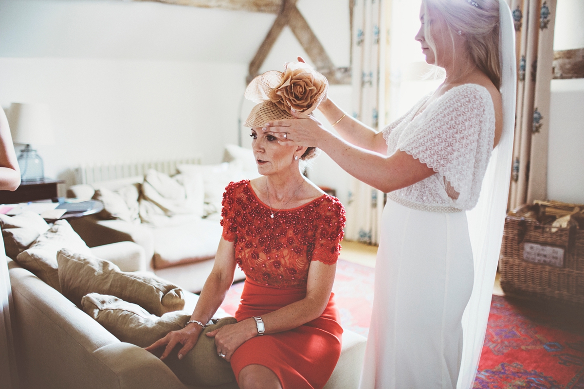 13 A Flora bride dress for a natural and rustic barn wedding in Shropshire