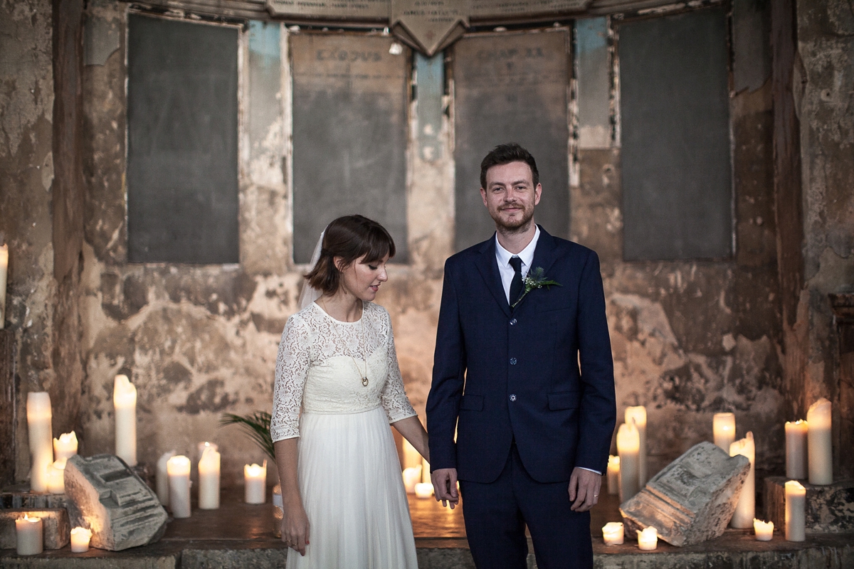 14 A Charlie Brear gown for a wedding at the Asylum Chapel