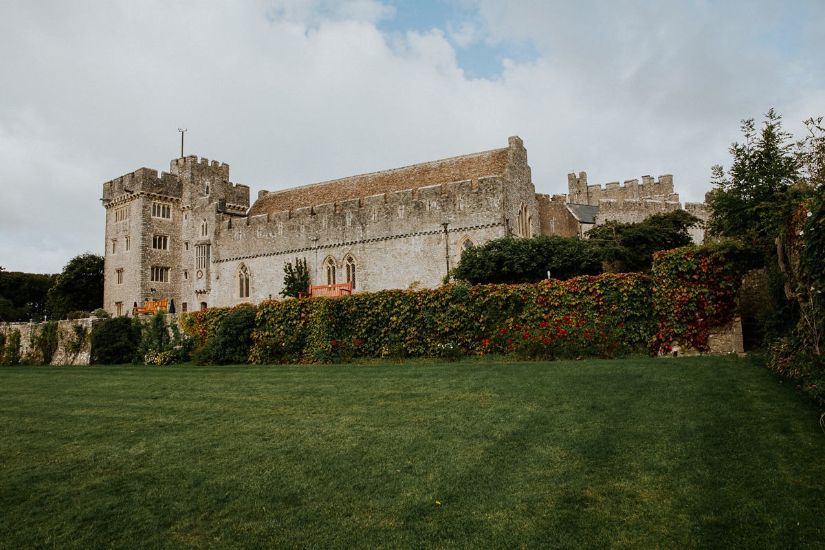 14 A Grace Loves Lace bride and her elegant Welsh castle wedding