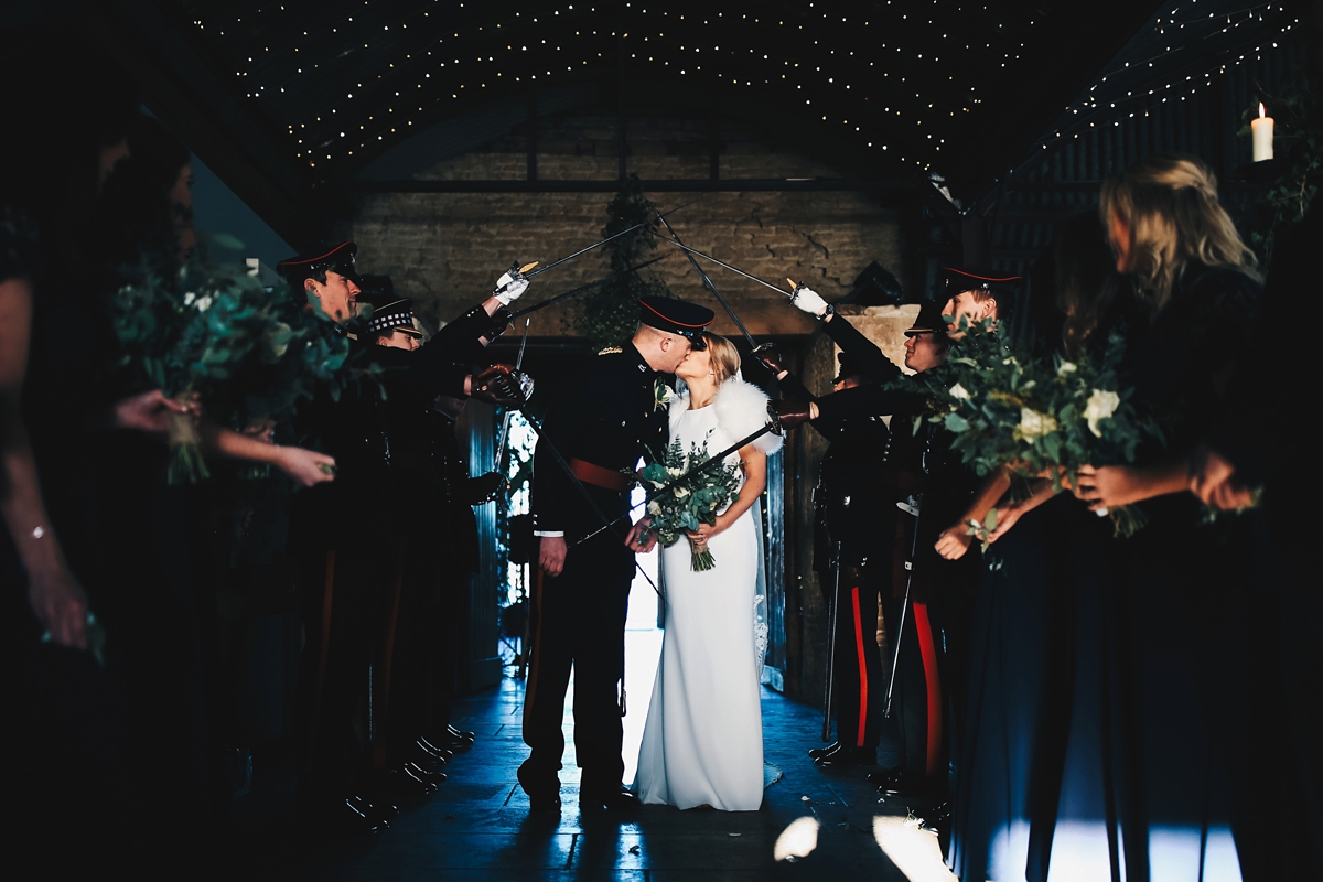 15 Pronovias winter barn Cotswolds wedding - Pronovias Elegance For a Timeless Winter Barn Wedding in the Cotswolds 15 Pronovias winter barn Cotswolds wedding