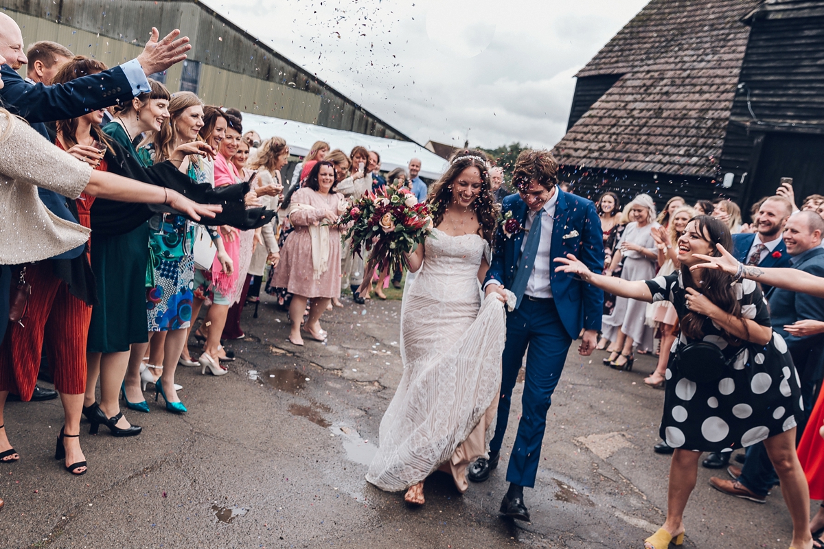 16 A rainy day bohemian barn wedding